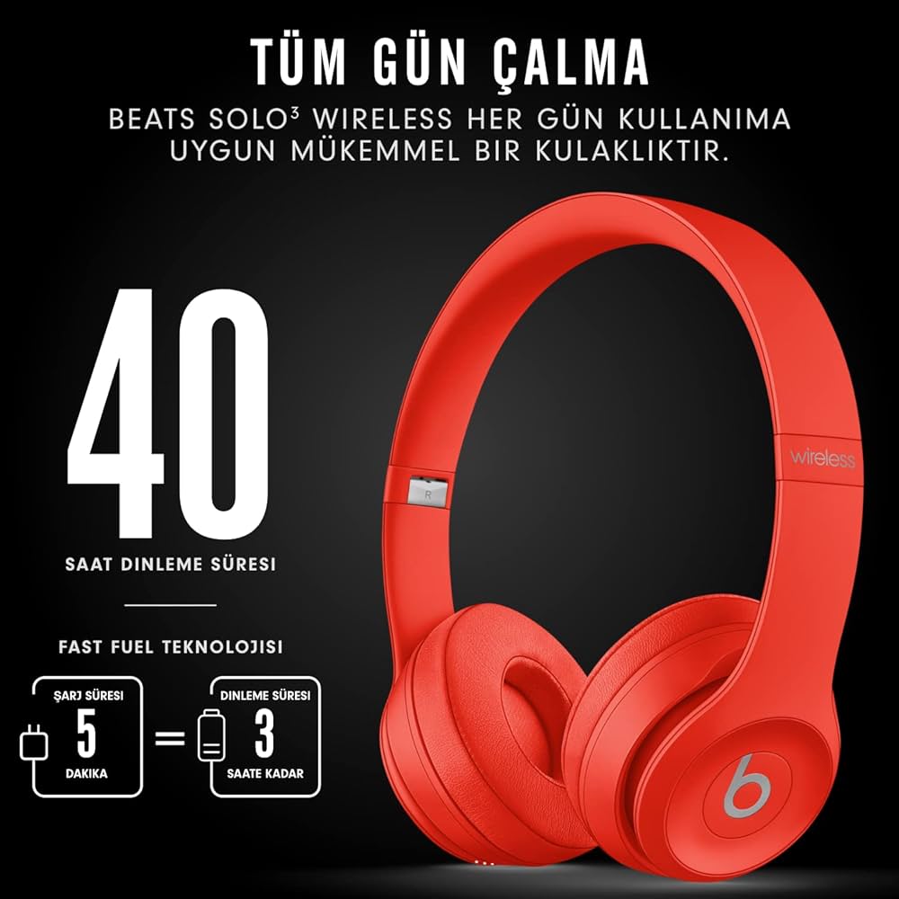 beats solo3 wireless ブラック/レッド Beats Solo3 Wireless Słuchawki bezprzewodowe – (PRODUCT) RED